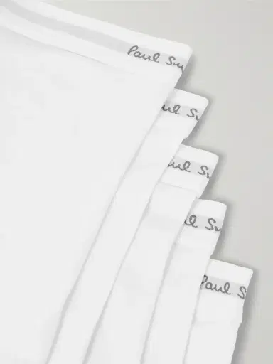 Paul Smith Five-Pack Stretch Organic Cotton-Jersey Boxer Briefs - Men | Thumbnail 4