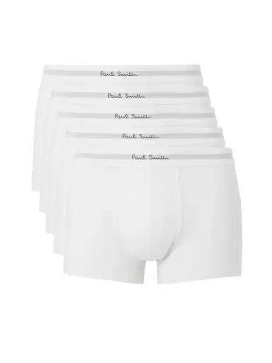 Paul Smith Five-Pack Stretch Organic Cotton-Jersey Boxer Briefs - Men | Thumbnail 1