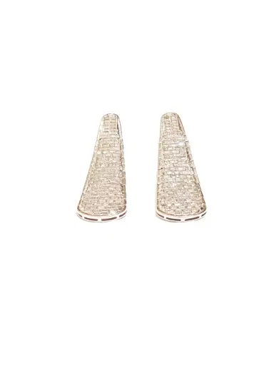 Wish Fine Jewelry 5.63ct Diamond 18K Gold Statement Pave Earrings | Thumbnail 2 Wish Fine Jewelry 5.63ct Diamond 18K Gold Statement Pave Earrings | Thumbnail 2