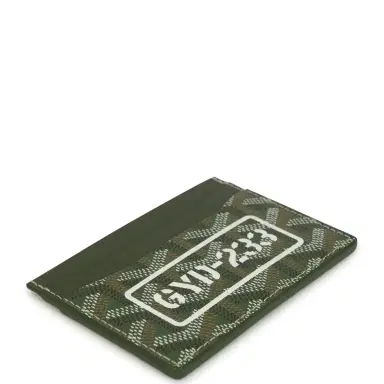 goyard Goyard Goyardine Canvas Khaki Saint-Sulpice Card Wallet | Thumbnail 3 goyard Goyard Goyardine Canvas Khaki Saint-Sulpice Card Wallet | Thumbnail 3