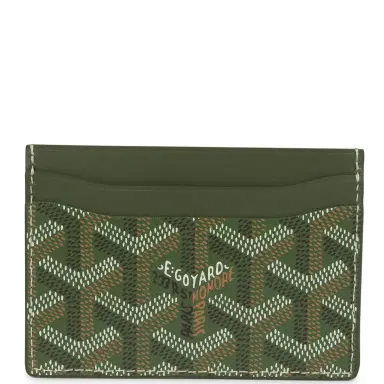 goyard Goyard Goyardine Canvas Khaki Saint-Sulpice Card Wallet | Thumbnail 4 goyard Goyard Goyardine Canvas Khaki Saint-Sulpice Card Wallet | Thumbnail 4