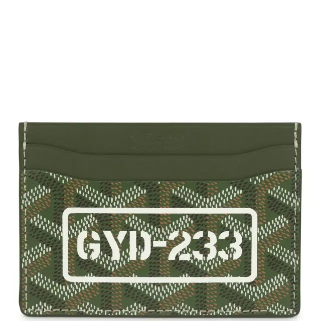 goyard Goyard Goyardine Canvas Khaki Saint-Sulpice Card Wallet