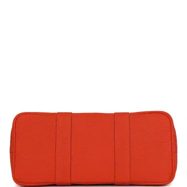 HERMÈS Hermes Garden Party 30 Rubis Officier Canvas and Capucine Negonda Palladium Hardware | Thumbnail 6 HERMÈS Hermes Garden Party 30 Rubis Officier Canvas and Capucine Negonda Palladium Hardware | Thumbnail 6