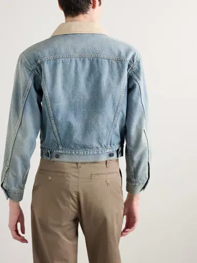 The Row Joras Twill-trimmed Denim Jacket | Thumbnail 4 The Row Joras Twill-trimmed Denim Jacket | Thumbnail 4