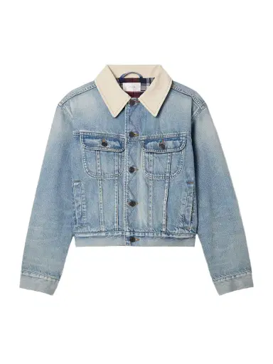 The Row Joras Twill-trimmed Denim Jacket | Thumbnail 1 The Row Joras Twill-trimmed Denim Jacket | Thumbnail 1