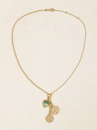 Foundrae Reverie, Internal Compass & Gemstone Heart 18-karat Gold, Prasiolite And Diamond Necklace | Thumbnail 4 Foundrae Reverie, Internal Compass & Gemstone Heart 18-karat Gold, Prasiolite And Diamond Necklace | Thumbnail 4