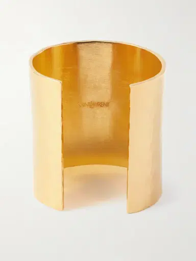Saint Laurent Cassandre Gold-tone Cuff | Thumbnail 3