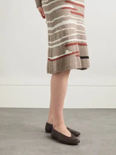 Bottega Veneta Rosa Intrecciato Leather Ballet Flats | Thumbnail 2 Bottega Veneta Rosa Intrecciato Leather Ballet Flats | Thumbnail 2