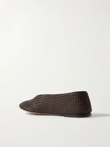 Bottega Veneta Rosa Intrecciato Leather Ballet Flats | Thumbnail 3 Bottega Veneta Rosa Intrecciato Leather Ballet Flats | Thumbnail 3