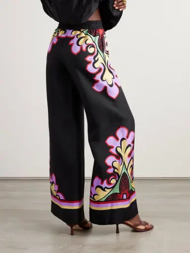 La DoubleJ Icon Palazzo Printed Silk-twill Wide-leg Pants | Thumbnail 3 La DoubleJ Icon Palazzo Printed Silk-twill Wide-leg Pants | Thumbnail 3