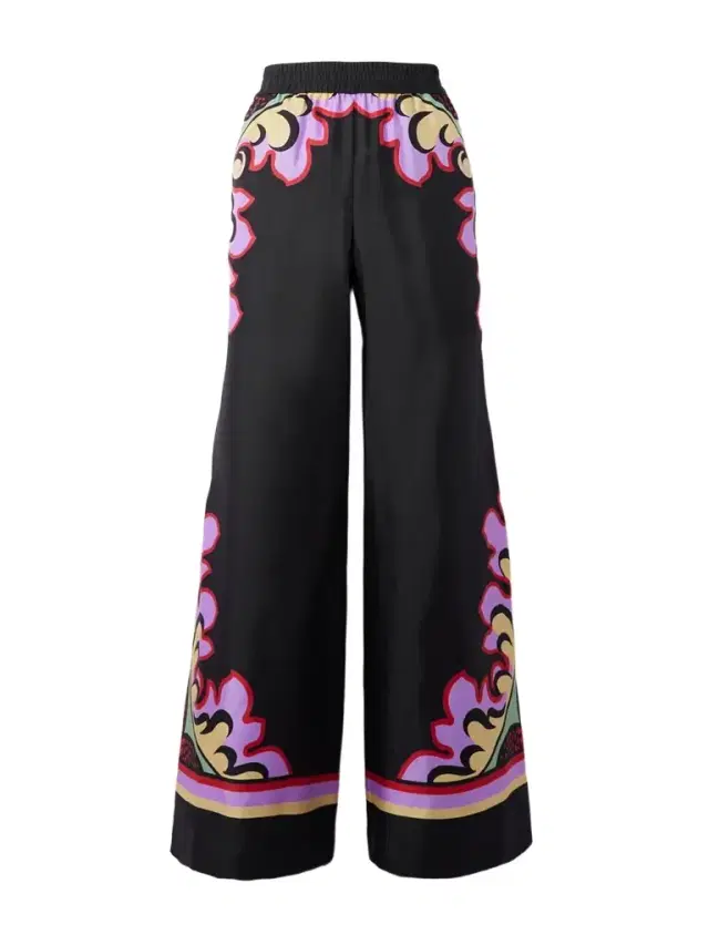 La DoubleJ Icon Palazzo Printed Silk-twill Wide-leg Pants