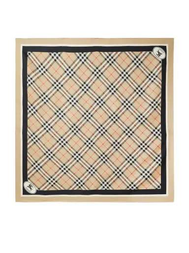 Burberry Checked Silk-twill Scarf | Thumbnail 1
