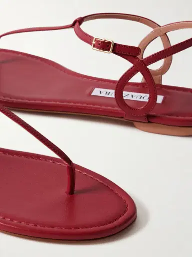 Aquazzura Almost Bare Leather Sandals | Thumbnail 4 Aquazzura Almost Bare Leather Sandals | Thumbnail 4
