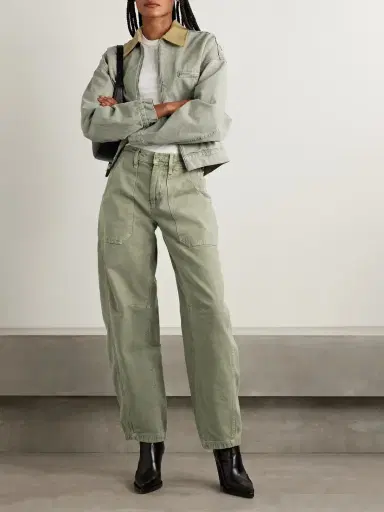 SLVRLAKE Rookie Mid-rise Barrel-leg Cargo Jeans | Thumbnail 2 SLVRLAKE Rookie Mid-rise Barrel-leg Cargo Jeans | Thumbnail 2