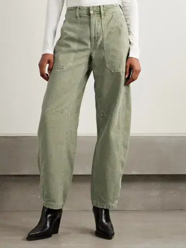 SLVRLAKE Rookie Mid-rise Barrel-leg Cargo Jeans | Thumbnail 3 SLVRLAKE Rookie Mid-rise Barrel-leg Cargo Jeans | Thumbnail 3