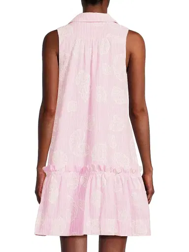Lilly Pulitzer Women's Caylinn Pintuck Minidress - Conch Shell Pink Pigment | Thumbnail 5 Lilly Pulitzer Women's Caylinn Pintuck Minidress - Conch Shell Pink Pigment | Thumbnail 5