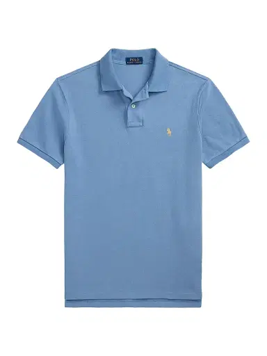 Polo Ralph Lauren Men's Custom-Slim-Fit Mesh Polo Shirt - Sky Lavender | Thumbnail 6 Polo Ralph Lauren Men's Custom-Slim-Fit Mesh Polo Shirt - Sky Lavender | Thumbnail 6