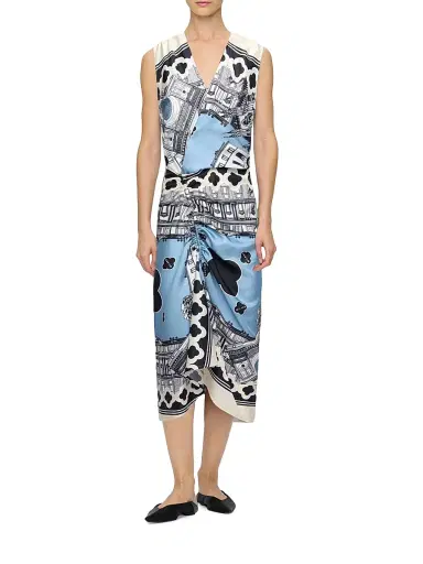 CALLAS MILANO Women's Agnes Sleeveless Draped Dress | Thumbnail 2
