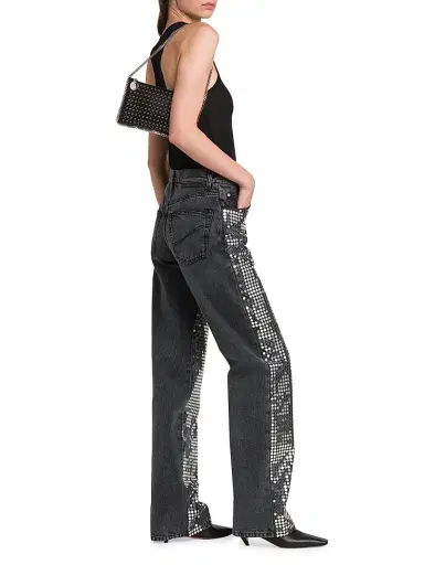 Stella McCartney Women's Crystal Mini Star Scoopneck Tank - Black - Size XS | Thumbnail 2 Stella McCartney Women's Crystal Mini Star Scoopneck Tank - Black - Size XS | Thumbnail 2
