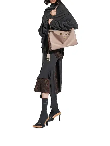 Balenciaga Women's Rodeo Medium Top Handle Bag Grained Calfskin - Sesame | Thumbnail 5