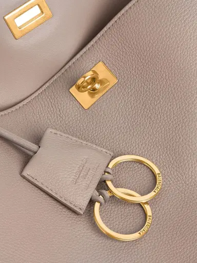 Balenciaga Women's Rodeo Medium Top Handle Bag Grained Calfskin - Sesame | Thumbnail 8