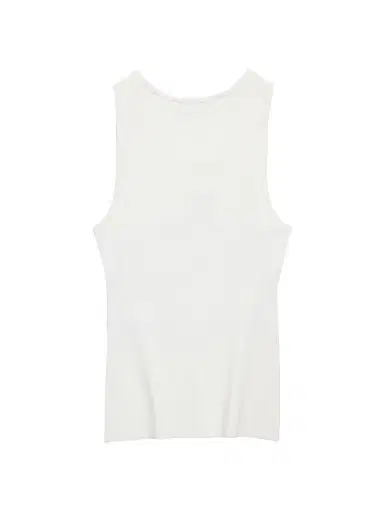 Balenciaga Women's Nano BB Tank Top - White Black - Size Large | Thumbnail 2