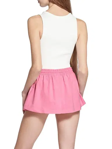 Balenciaga Women's Nano BB Tank Top - White Black - Size Large | Thumbnail 4