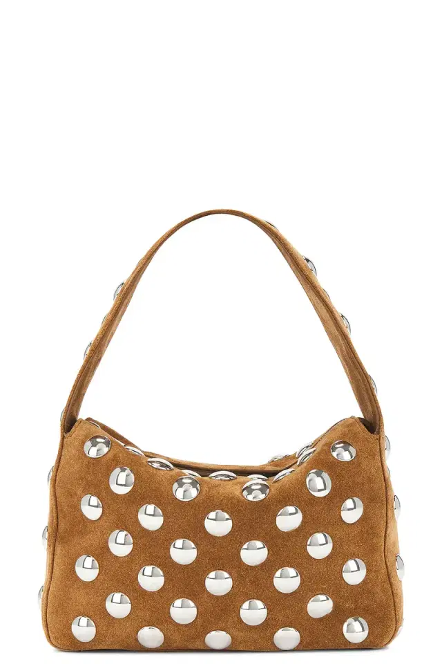 KHAITE Elena Suede Small Studded Bag