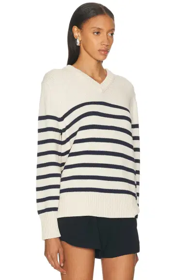 Jenni Kayne Cotton Cate V Neck Sweater | Thumbnail 2