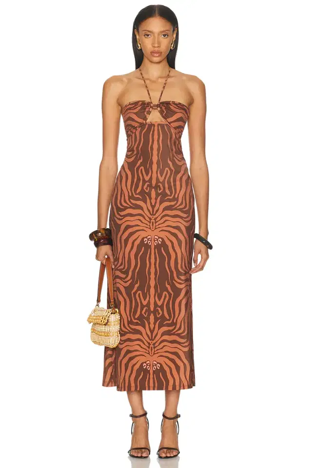 Johanna Ortiz Jungle Palms Midi Dress