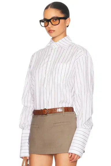 Helsa Classic Fit Stripe Poplin Shirt | Thumbnail 3