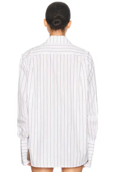 Helsa Classic Fit Stripe Poplin Shirt | Thumbnail 4