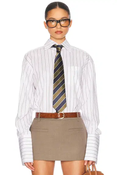 Helsa Classic Fit Stripe Poplin Shirt | Thumbnail 1