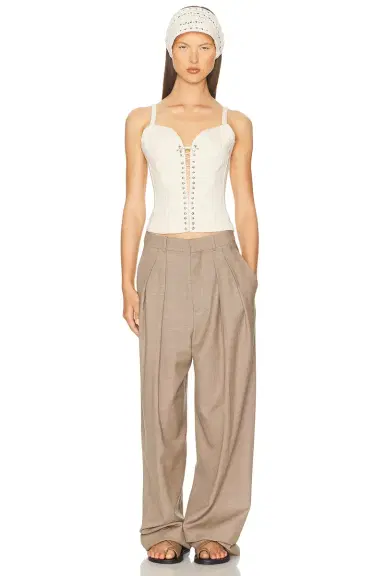 Ludovic de Saint Sernin Cleavage Bustier Top | Thumbnail 4