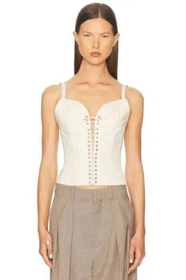 Ludovic de Saint Sernin Cleavage Bustier Top | Thumbnail 1