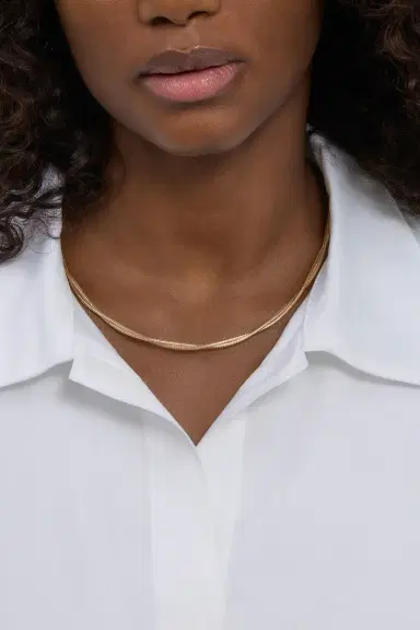 STONE AND STRAND Interwoven Gold Necklace | Thumbnail 5