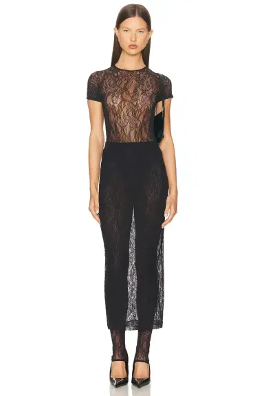 WARDROBE.NYC Lace Tube Skirt | Thumbnail 5