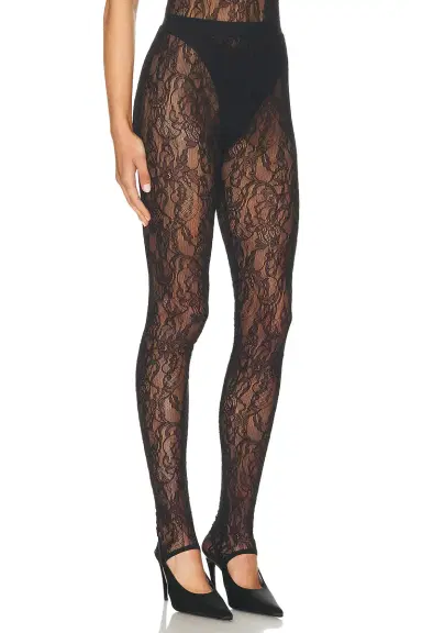 Wardrobe.NYC Lace Stirrup Legging | Thumbnail 2