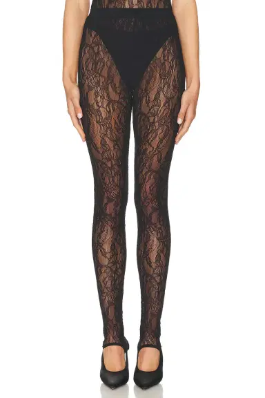 Wardrobe.NYC Lace Stirrup Legging | Thumbnail 1
