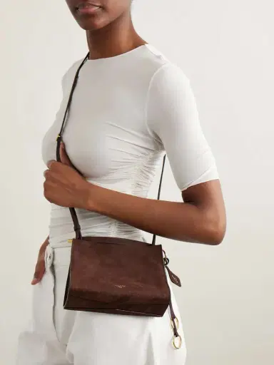 Alaïa Le Click Small Nubuck Shoulder Bag | Thumbnail 2 Alaïa Le Click Small Nubuck Shoulder Bag | Thumbnail 2