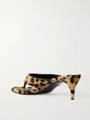 Alaïa Tong 55 Leopard-print Calf Hair Sandals | Thumbnail 3 Alaïa Tong 55 Leopard-print Calf Hair Sandals | Thumbnail 3