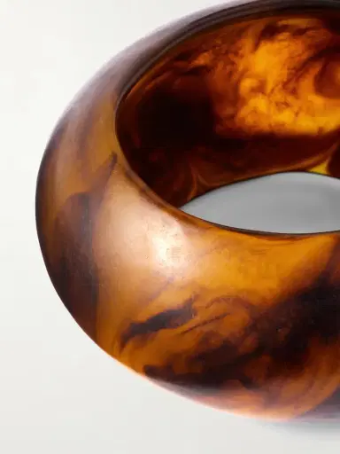 Dinosaur Designs Large Boulder Tortoiseshell Resin Bangle | Thumbnail 4 Dinosaur Designs Large Boulder Tortoiseshell Resin Bangle | Thumbnail 4
