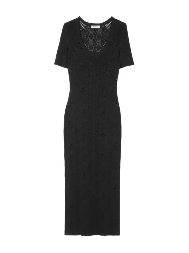 Alaïa Open-knit Midi Dress