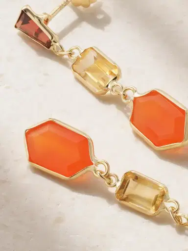 JIA JIA Chakra Gold Multi-stone Earrings | Thumbnail 3 JIA JIA Chakra Gold Multi-stone Earrings | Thumbnail 3