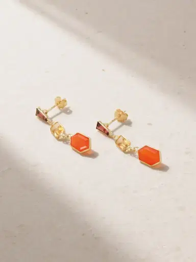 JIA JIA Chakra Gold Multi-stone Earrings | Thumbnail 1 JIA JIA Chakra Gold Multi-stone Earrings | Thumbnail 1