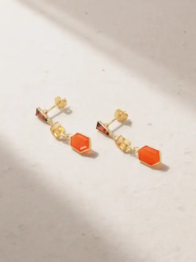 JIA JIA Chakra Gold Multi-stone Earrings