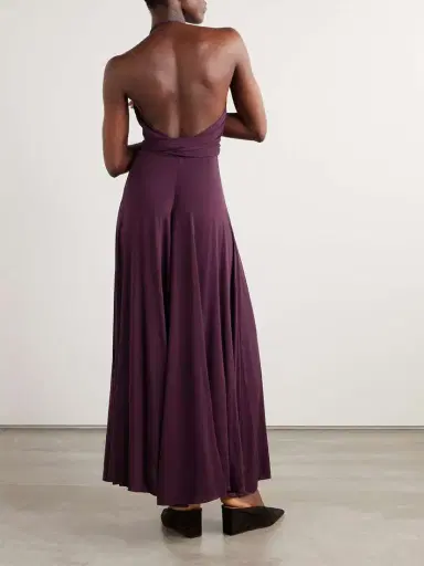 Alaïa Stretch-jersey Halterneck Maxi Dress | Thumbnail 3 Alaïa Stretch-jersey Halterneck Maxi Dress | Thumbnail 3