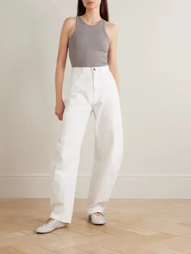 Alaïa Mid-rise Barrel-leg Jeans | Thumbnail 2 Alaïa Mid-rise Barrel-leg Jeans | Thumbnail 2