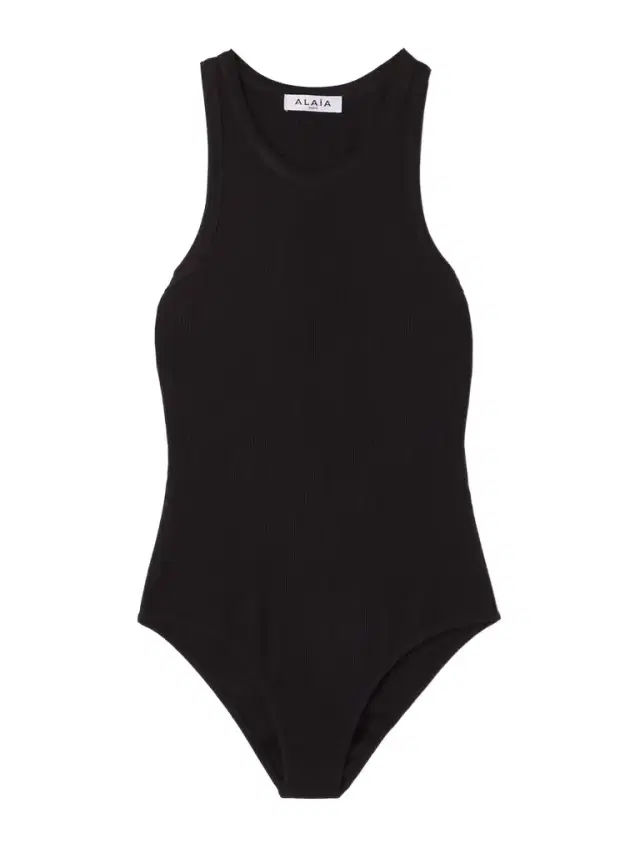 Ribbed-knit Bodysuit