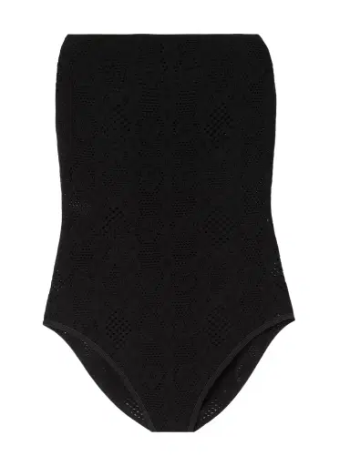 Alaïa Strapless Pointelle-knit Bodysuit | Thumbnail 1 Alaïa Strapless Pointelle-knit Bodysuit | Thumbnail 1